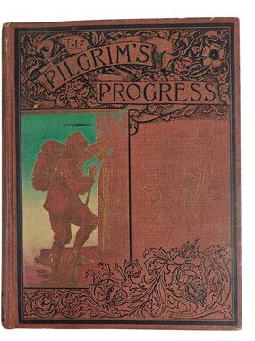 The Pilgrims Progress John Bunyan Illustrated Edition Hardcover Antique